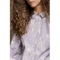Tramontana Blouse Rhinestones Chocolate